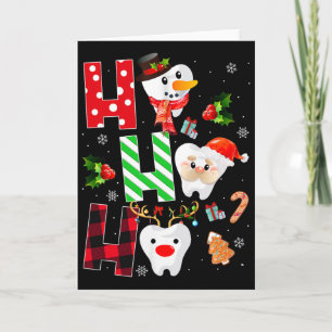 Tandarts Kerst Pret Tand Tandheelkundig Cadeau Roo Kaart