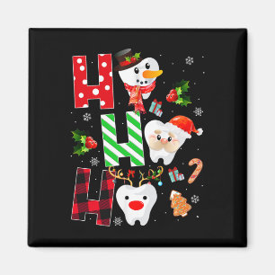 Tandarts Kerst Pret Tand Tandheelkundig Cadeau Roo Magneet