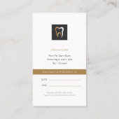 tandarts | kindertandarts visitekaartje (Achterkant)