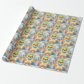 Tandarts Kip Inpakpapier (Uitgerold)