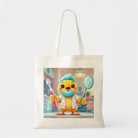 Tandarts Kip Tote Tas  (Voorkant)