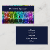 Tandarts kleurig gebit Visitekaartje (Voorkant / Achterkant)