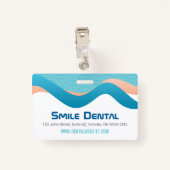 Tandarts kliniek personeel badge (Achterkant met clip)