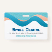 Tandarts kliniek personeel badge (Achterkant)