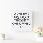 tandarts klok - tienertaal (Huis)