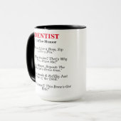 Tandarts koffie Humor Mok (Voorkant links)