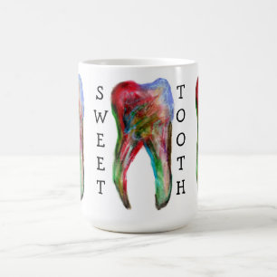 Tandarts koffiemok met snoepverslaving