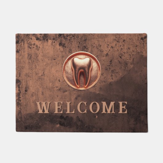  Tandarts Koper Tand Logo Tandartsbureau Deurmat (Voorkant)