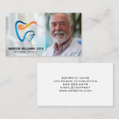 Tandarts Lachend | Creatief Tandheelkundig Logo Visitekaartje (Voorkant / Achterkant)