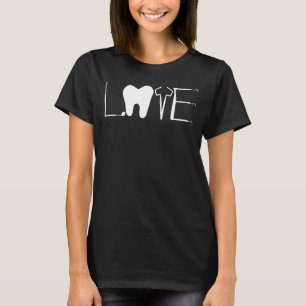 Tandarts Liefde Tandheelkundige Assistent Tand Squ T-shirt