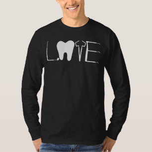 Tandarts Liefde Tandheelkundige Assistent Tand Squ T-shirt