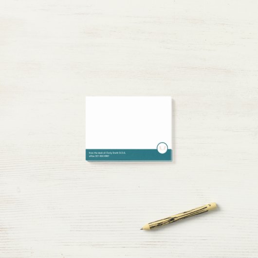 Tandarts Logo Post-it® Notes (Op bureau)