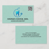 Tandarts Logo | QR Visitekaartje (Voorkant / Achterkant)