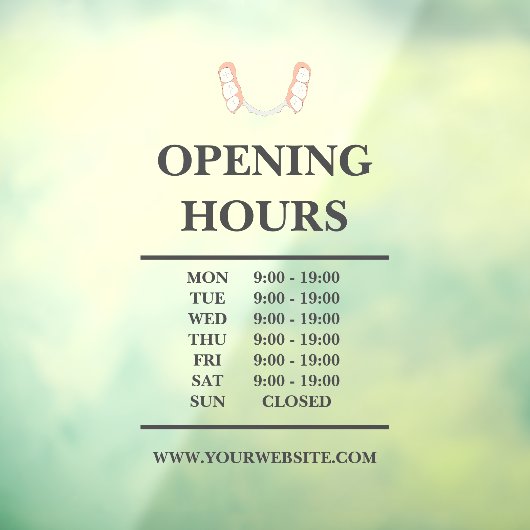 Tandarts Logo Raamsticker (Vel 3)