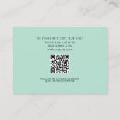 Tandarts Logo Tandheelkunde QR Code Social Media Visitekaartje (Achterkant)