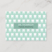 Tandarts Logo Tandheelkunde QR Code Social Media Visitekaartje (Voorkant)