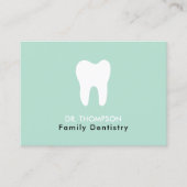 Tandarts Logo Tandheelkunde QR Code Social Media Visitekaartje (Voorkant)