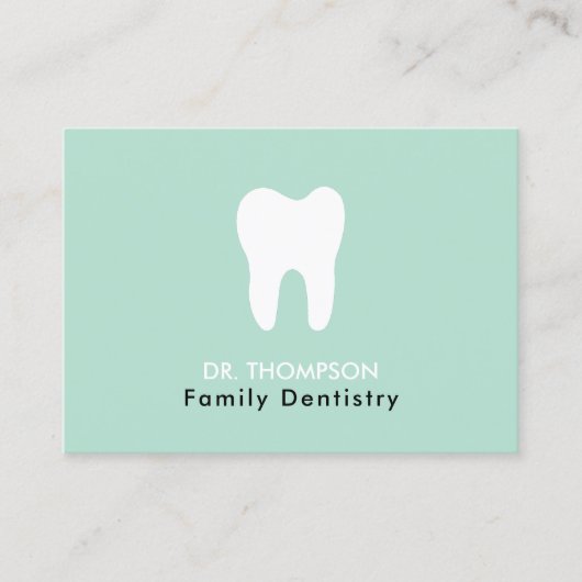 Tandarts Logo Tandheelkunde QR Code Social Media Visitekaartje (Voorkant)