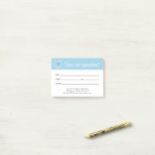 Tandarts Logo Tandhygiëne Afspraak Post-it® Notes (Op bureau)