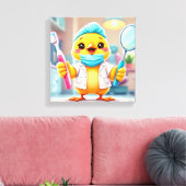 Tandarts Meisje Canvas Afdruk (Insitu (Woonkamer))