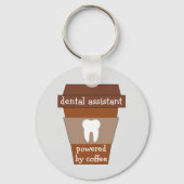 tandarts met koffie sleutelhanger (Voorkant)