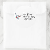 Tandarts mijn eerste reis naar de tandarts ronde sticker (Tas)