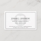 tandarts | Minimaal tandsymbool Visitekaartje (Voorkant)