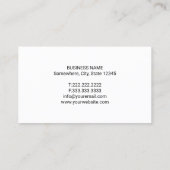 Tandarts Minimal Tooth Logo Plain Dental Office Visitekaartje (Achterkant)