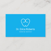 Tandarts Minimal Tooth Logo Plain Dental Office Visitekaartje (Voorkant)