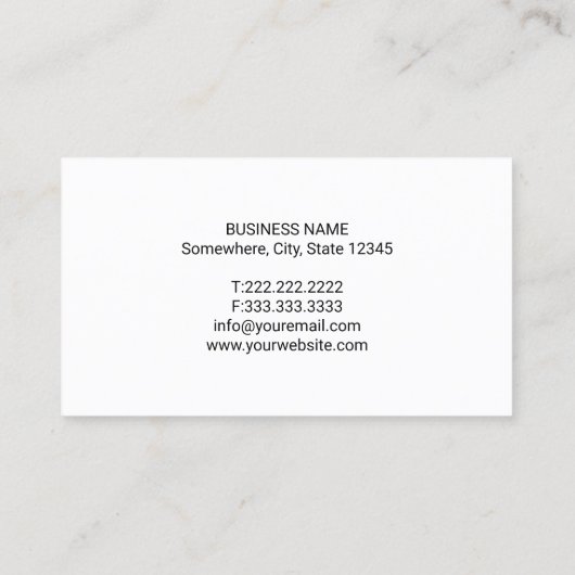 Tandarts Minimal Tooth Logo Professional Dental Visitekaartje (Achterkant)