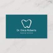 Tandarts Minimal Tooth Logo Professional Dental Visitekaartje (Voorkant)