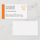 Tandarts Modern Afspraak Visitekaartjes Afsprakenkaartje (Voorkant / Achterkant)