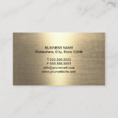 Tandarts Modern Goud 3D Tand Zwart Tandartsbureau Visitekaartje (Achterkant)