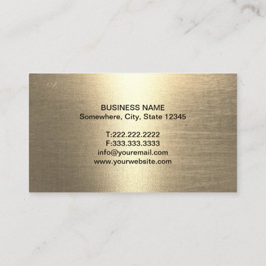 Tandarts Modern Goud 3D Tand Zwart Tandartsbureau Visitekaartje (Achterkant)