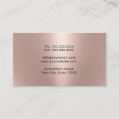 Tandarts Modern Roos Gouden Tand Tandverzorging Visitekaartje (Achterkant)