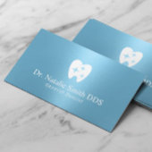 Tandarts Modern Sparkle Tooth Logo Blauw Tandheelk Visitekaartje