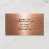 Tandarts Moderne 3D Tand Logo Koper Tandheelkundig Visitekaartje (Achterkant)