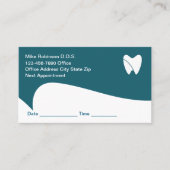 Tandarts Moderne Aanstelling Herinnering Visitekaa Afsprakenkaartje (Voorkant)