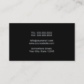 Tandarts Moderne Gouden 3D Tand Tandverzorging Visitekaartje (Achterkant)