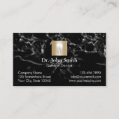 Tandarts Moderne Marmeren Tandheelkundige Zorg Afs Afsprakenkaartje (Voorkant)