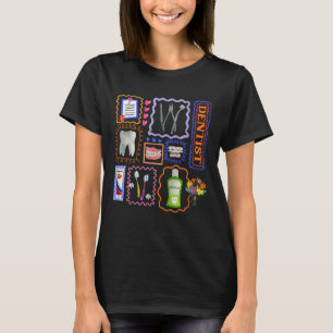 Tandarts Mondhygiënist Team Tandartsassistent Fl T-shirt