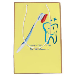 Tandarts Monogram Leuke Tandenborstel Gelukkige Ta Medium Cadeauzakje