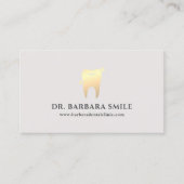 Tandarts orthodontist minimale zand afspraak visitekaartje (Voorkant)