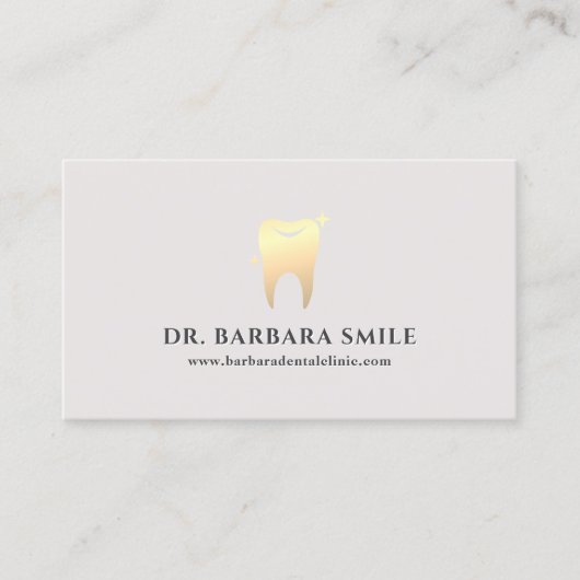 Tandarts orthodontist minimale zand afspraak visitekaartje (Voorkant)