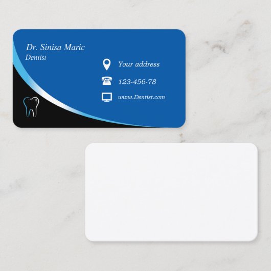 tandarts orthodontist visitekaartje (Voorkant / Achterkant)
