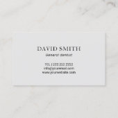 Tandarts Patroon Modern Blauw Tandheelkundige Zorg Visitekaartje (Achterkant)