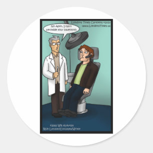 Tandarts Peroxide Bluetooth? Grappige Cadeau Kaart Ronde Sticker