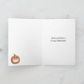 Tandarts pompoen Halloween Kaart (Binnen)