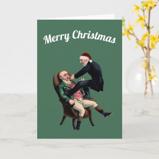 Tandarts Prettig Kerstfeest Kaart (Gele Bloem)