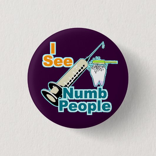 tandarts ronde button 3,2 cm (Voorkant)